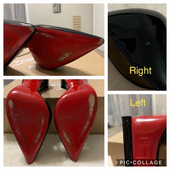 Christian Louboutin 100mm Iriza Black Patent Pump - Picture 5 of 7